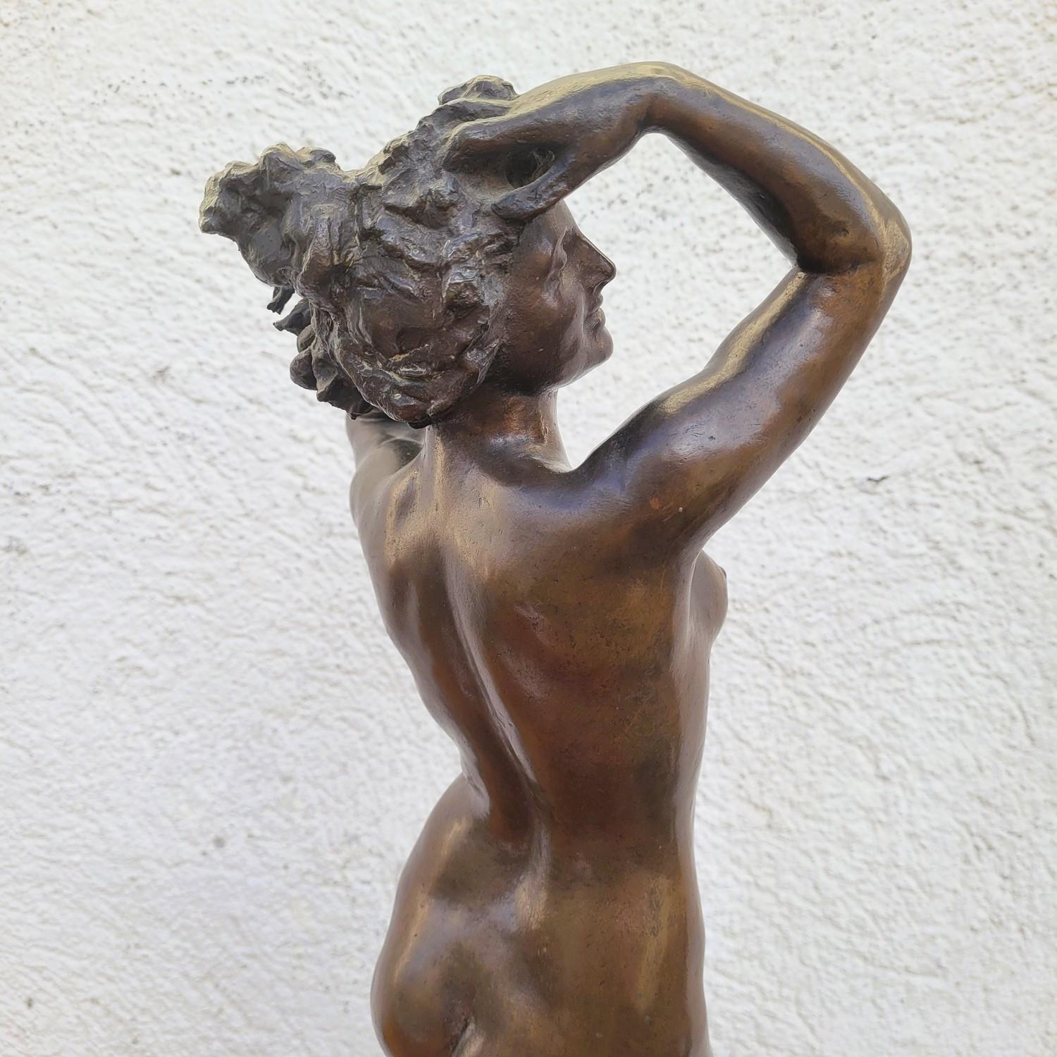 Bronze Sculpture, Nude Woman, Circa 1900 For Sale 8