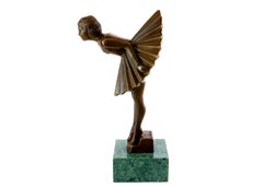 Bronze Sculpture of a Ballerina, Art Deco Style