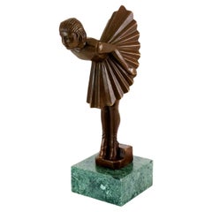 Bronze Sculpture of a Ballerina, Art Deco Style