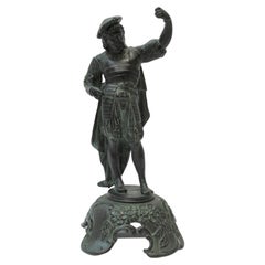 Antique Bronze Sculpture of a Captain