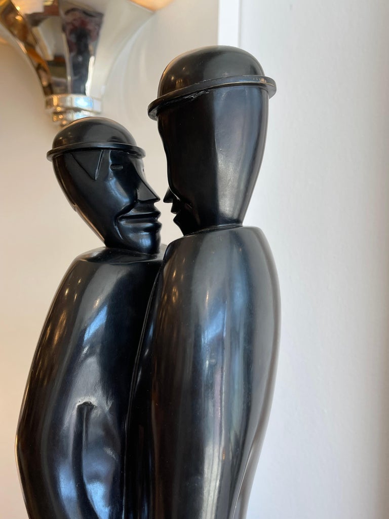 A Bronze depicting a couple holding hands. Signed and Numbered by J. Lambert-Rucki.
Made in France.