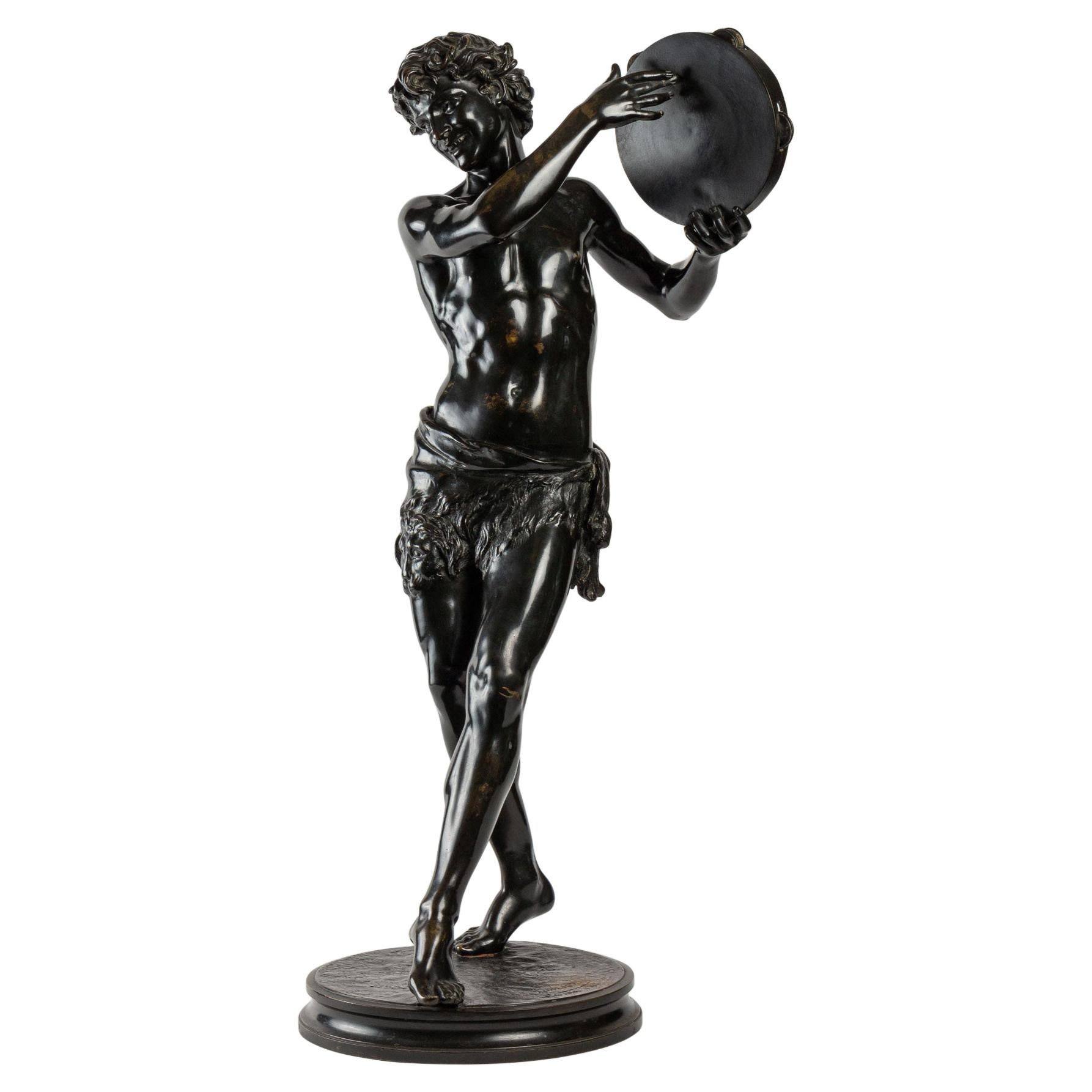 Bronze Sculpture of a Cymbal Player
