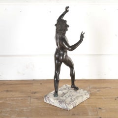 20th Century Bronze Sculpture of a Dancing Faun