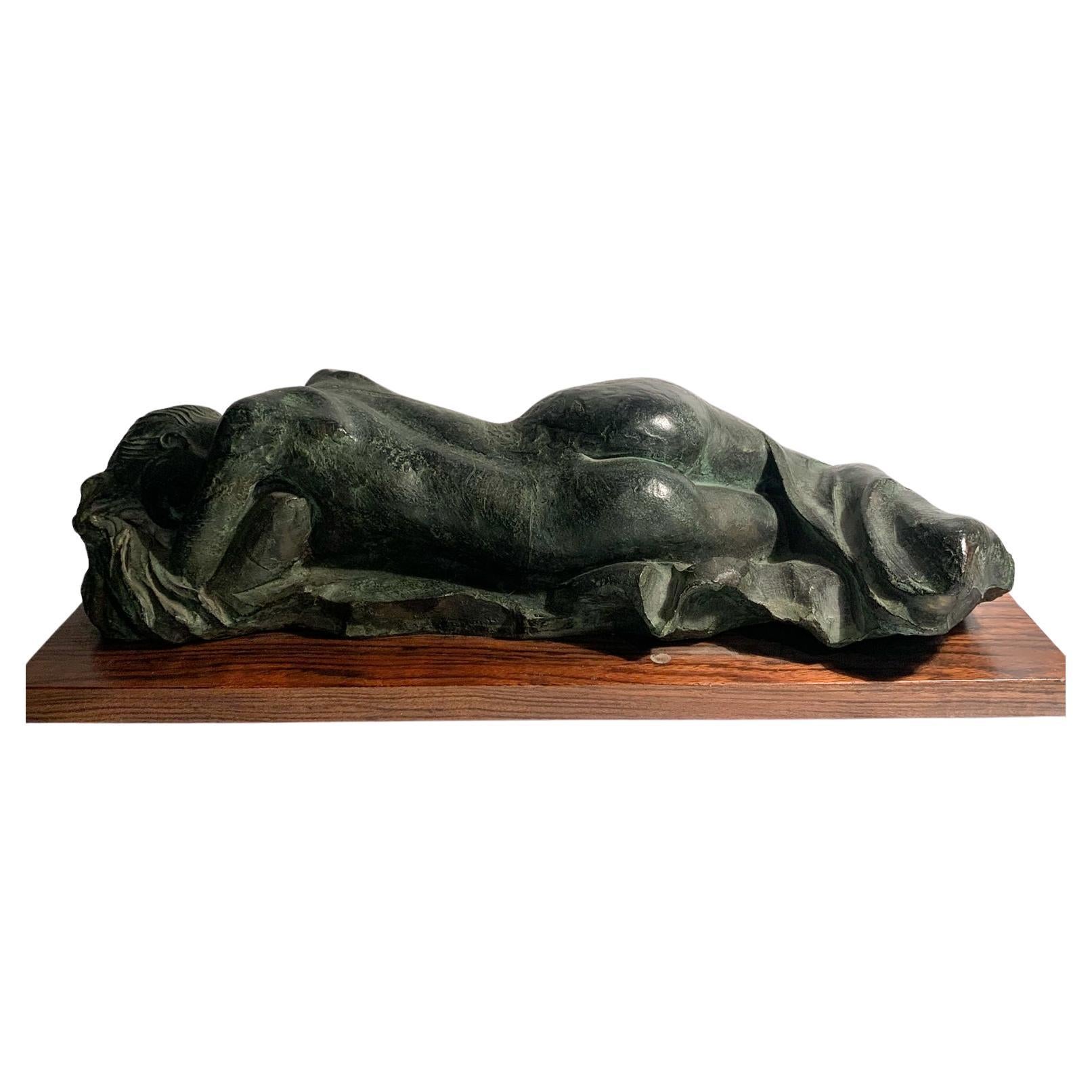 Bronze Sculpture of a Female Nude by Michele Zappino from the 1990s For Sale