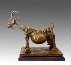 Bronze Sculpture of a Goat