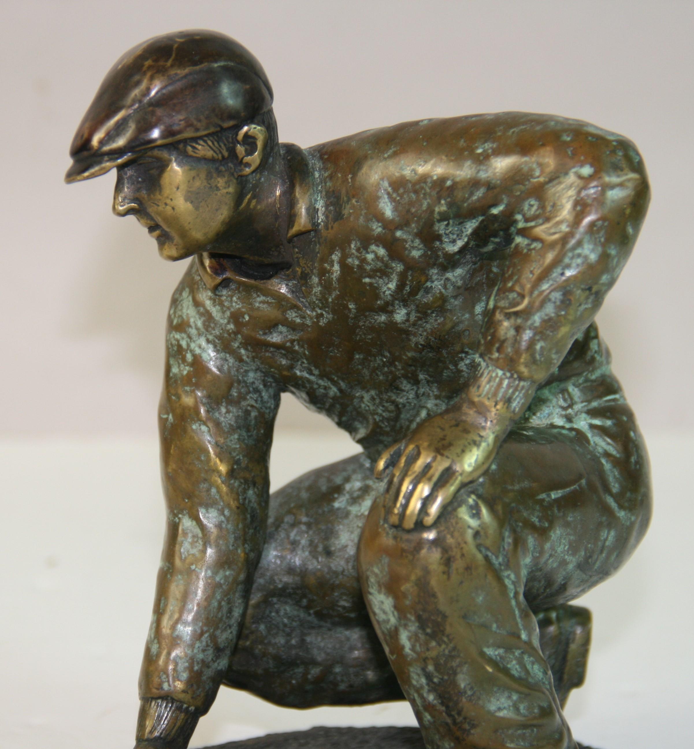 Golfer Bronze Sculpture 