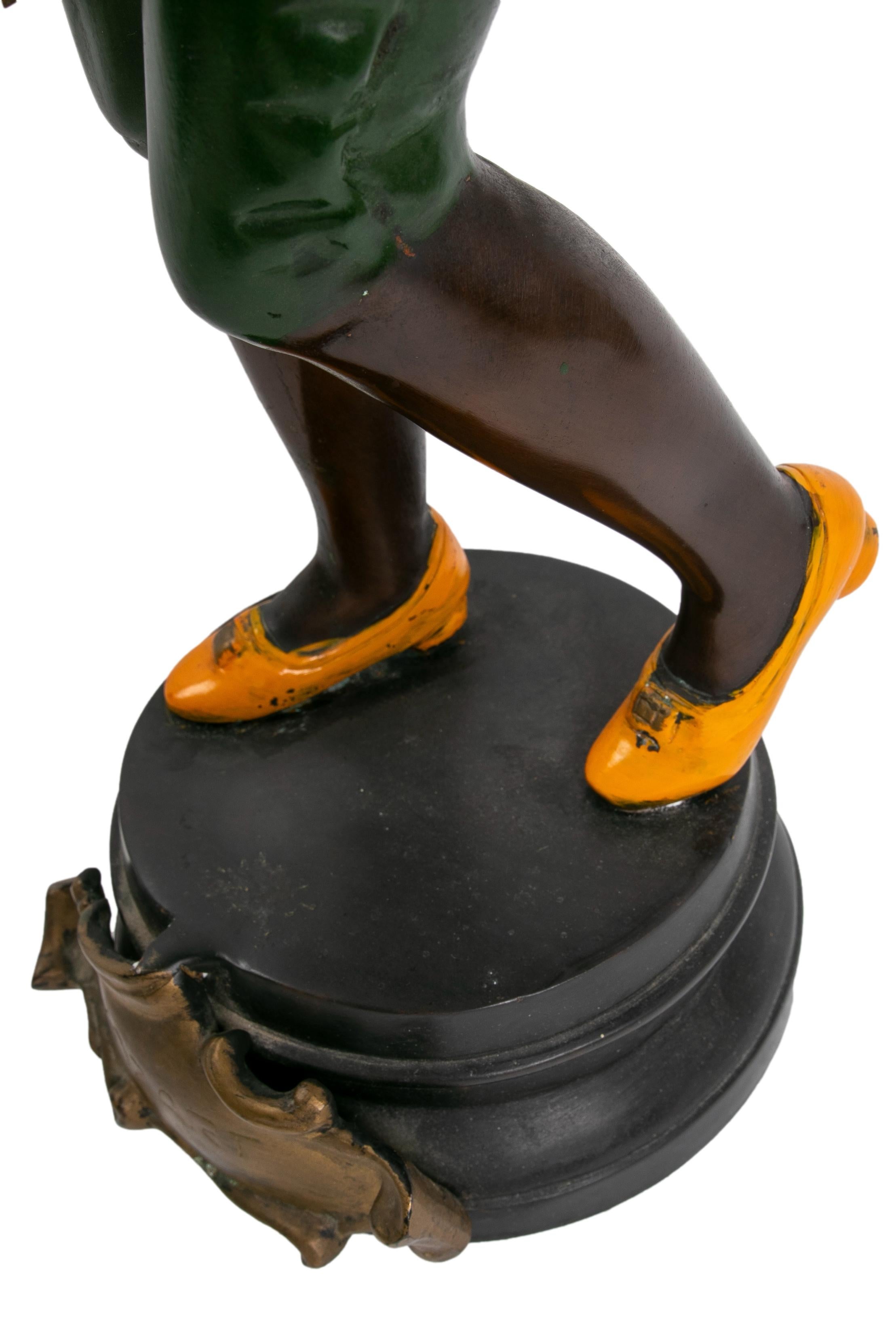 Bronze Sculpture of a Hand-Painted Musician Character 6