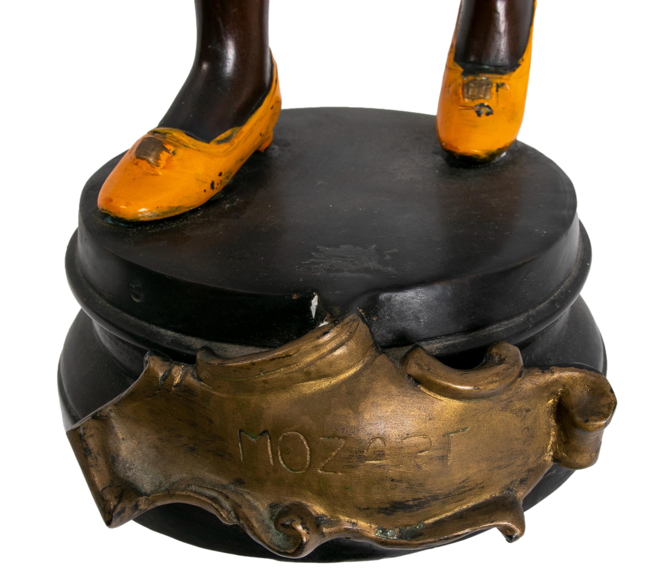 Bronze Sculpture of a Hand-Painted Musician Character 11
