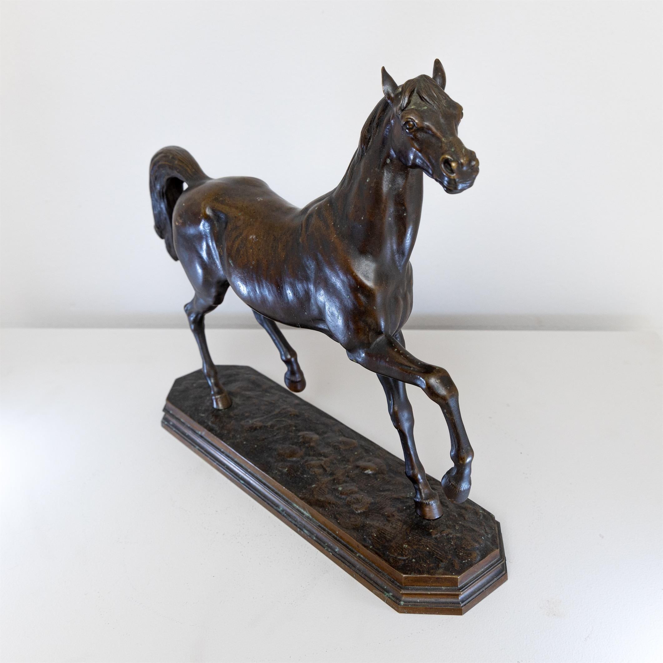 Bronze Sculpture of a Horse, 19th Century In Good Condition In Greding, DE