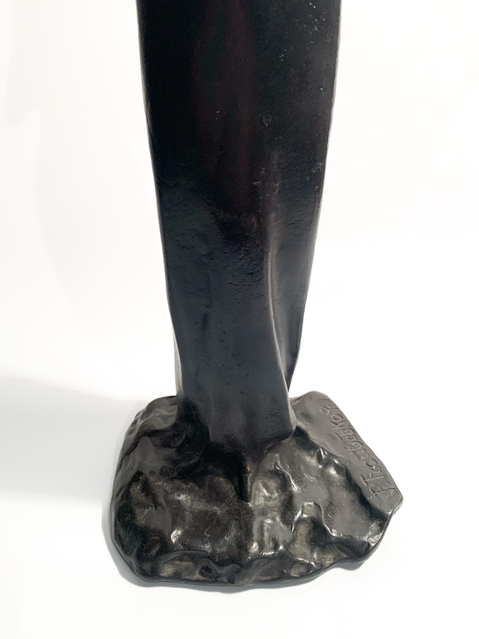 Bronze Sculpture of a Lady by Paolo Troubetskoy, Early Twentieth Century 4