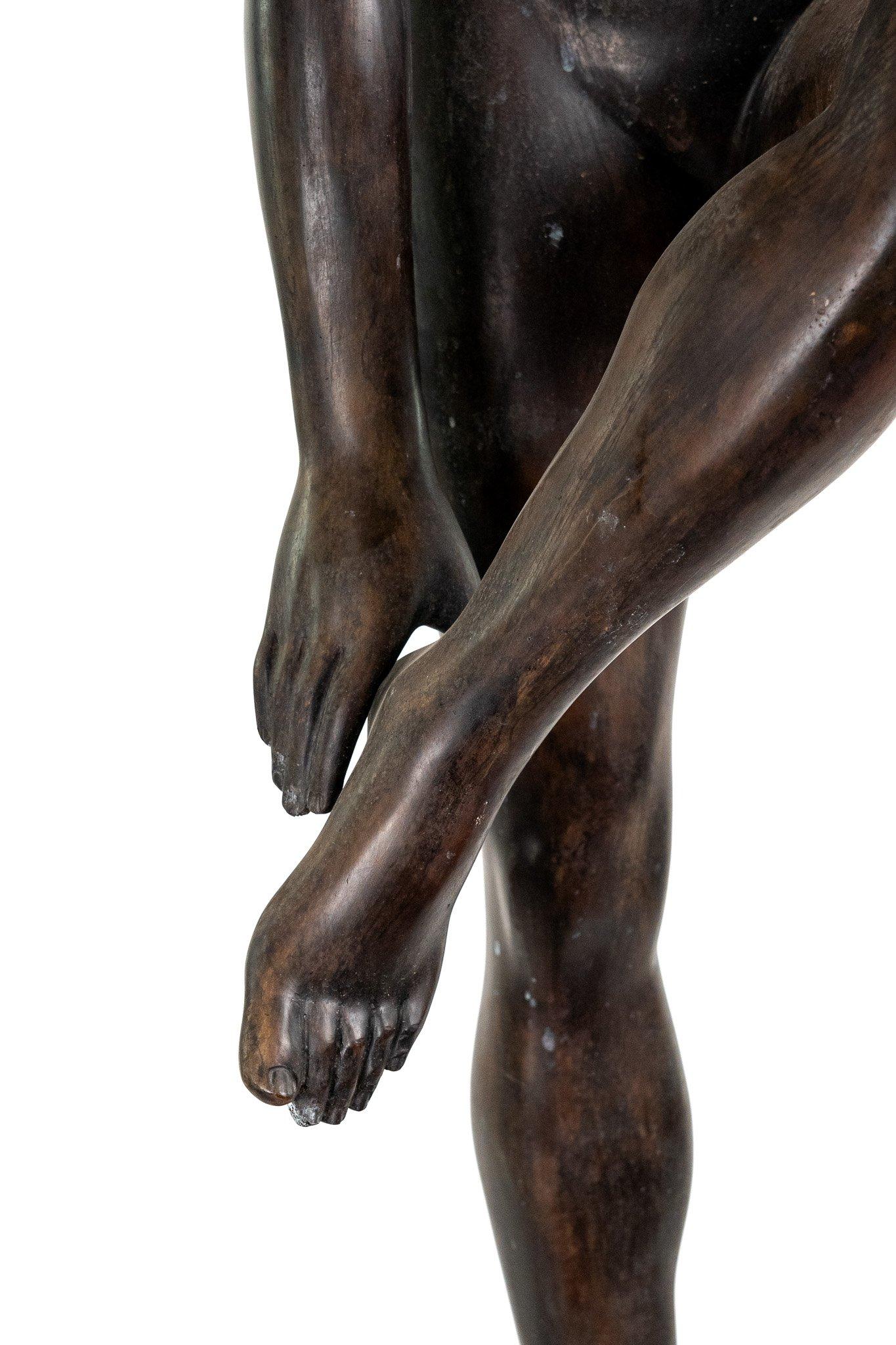Scultura in bronzo di una grande ballerina, H. 180 cm In condizioni buone in vendita a Rome, IT