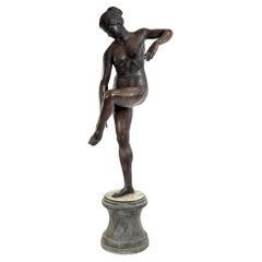 Bronze Sculpture of a Large Ballerina, H 180 cm