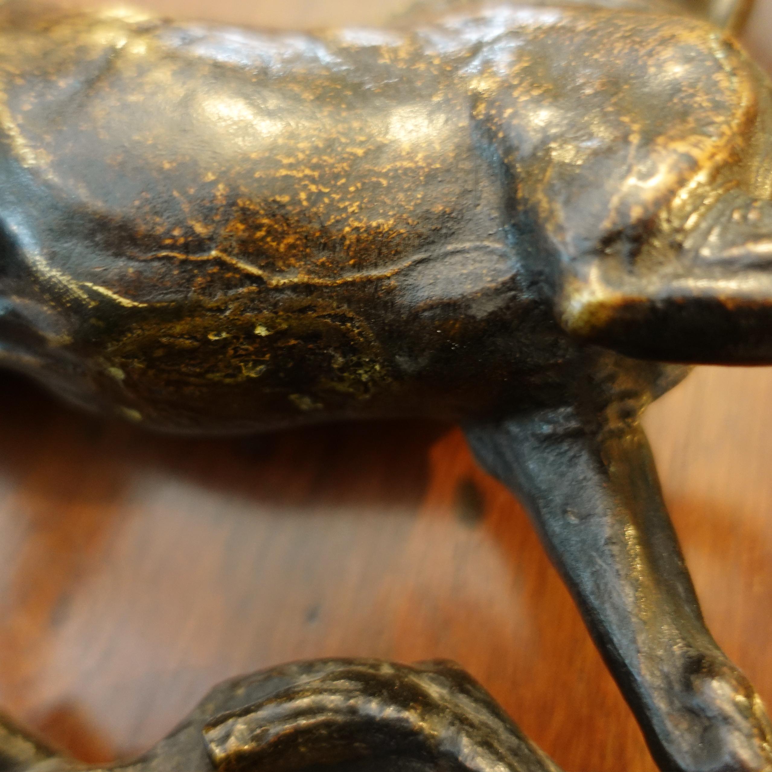 French Bronze sculpture of a Persian Stallion by Jules Moigniez For Sale