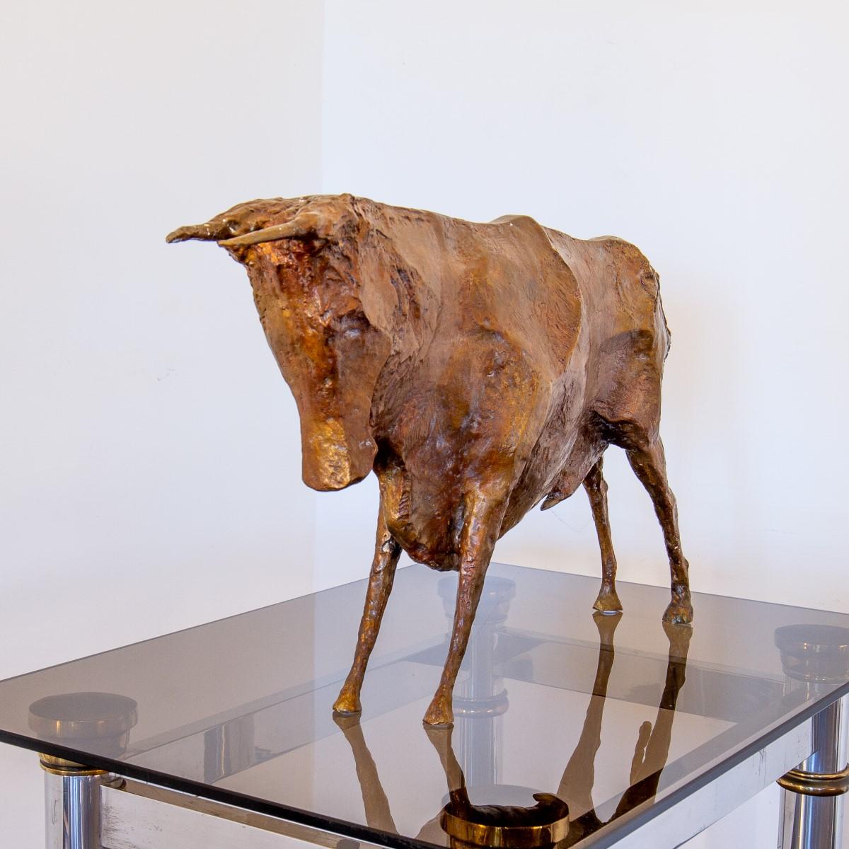Bronze Sculpture of a Standing Bull by Christian Maas 5