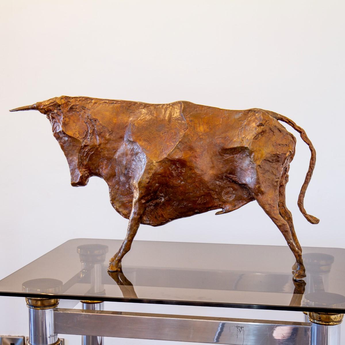Bronze Sculpture of a Standing Bull by Christian Maas 6
