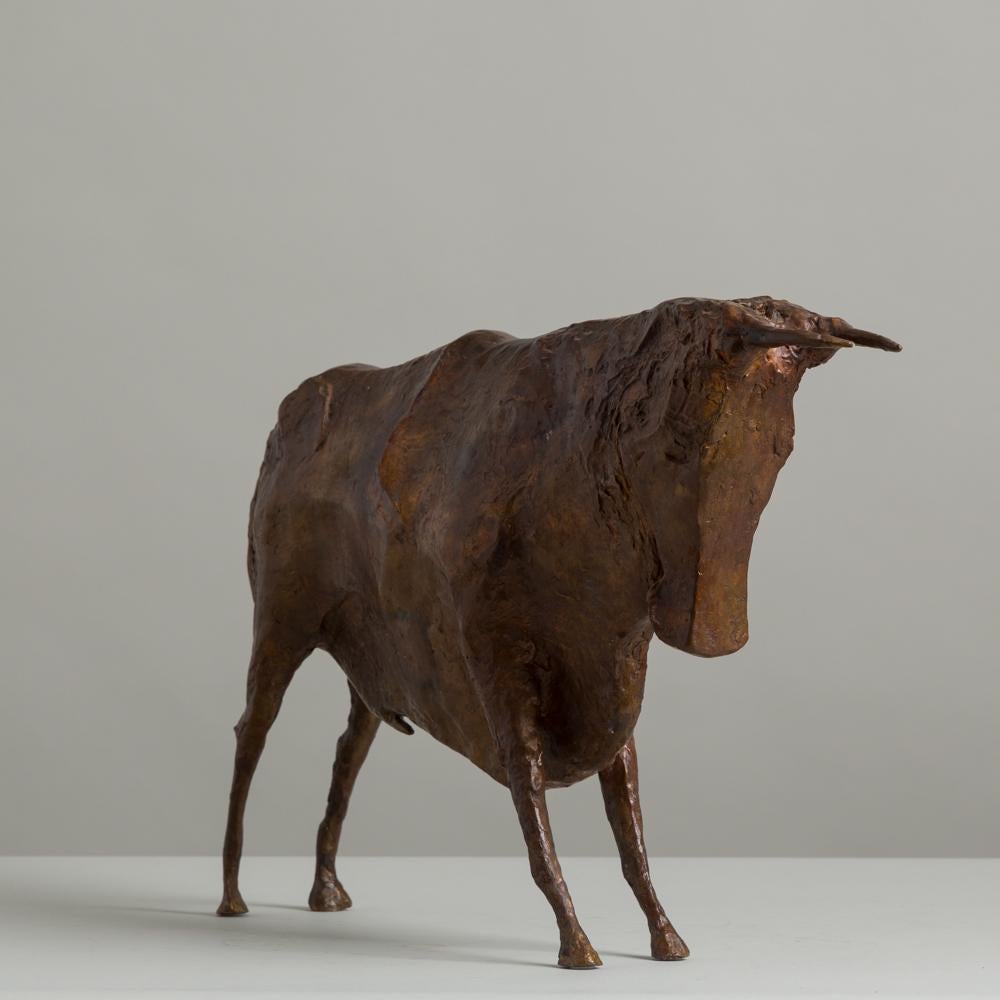 20th Century Bronze Sculpture of a Standing Bull by Christian Maas