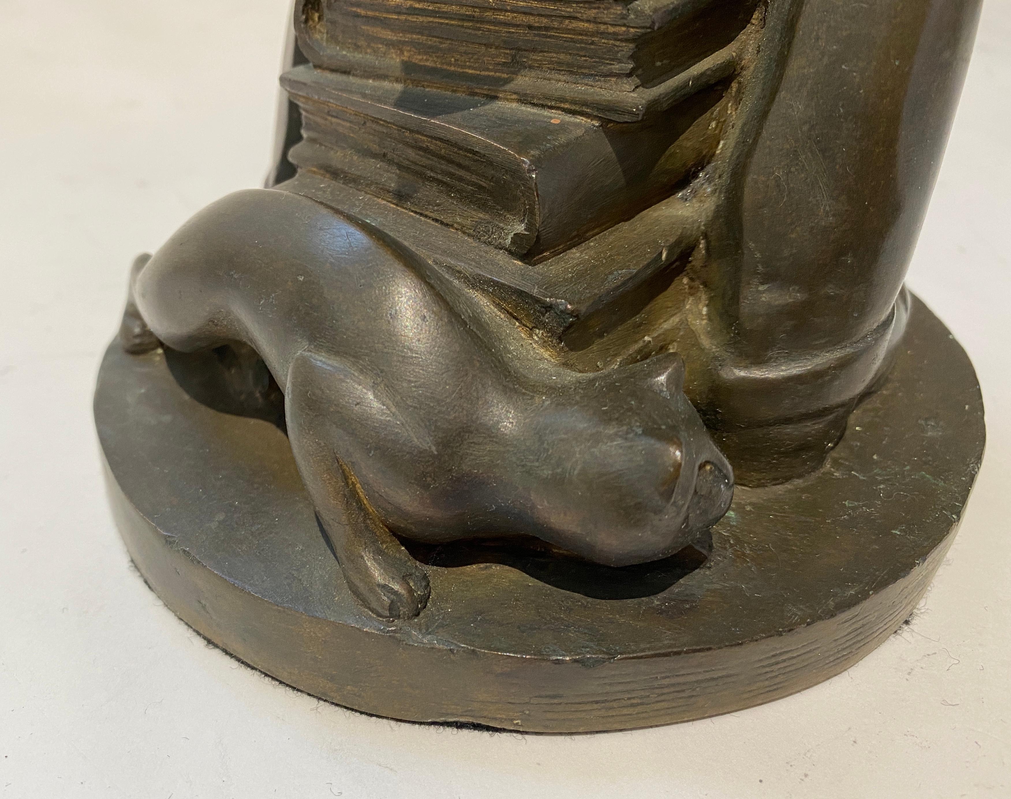 Bronze Sculpture of Studious Gentleman by Gustav Bohlard For Sale 2