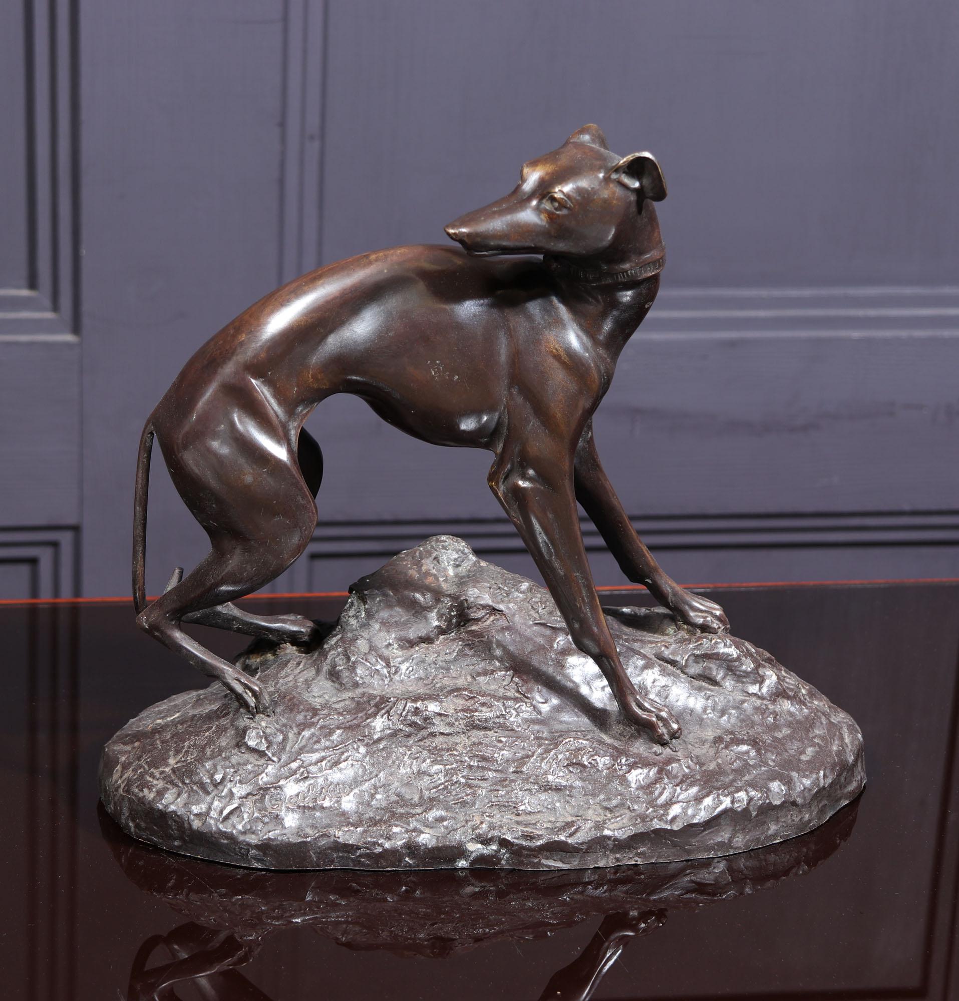 Other Bronze Sculpture of a Whippet by J F Gechter c1835