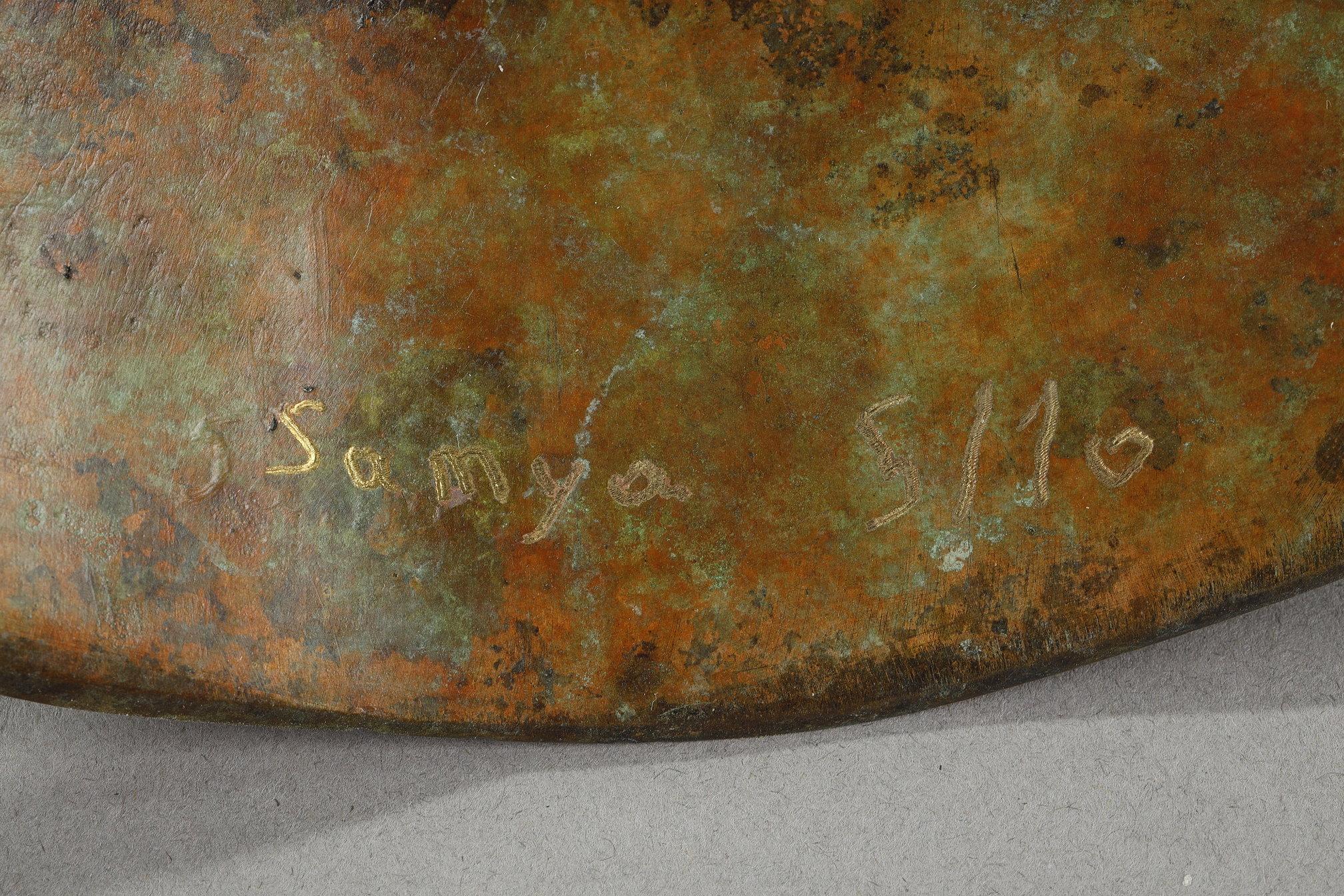 Scultura in bronzo di Samya Baroudi raffigurante un derviscio vorticoso in vendita 11
