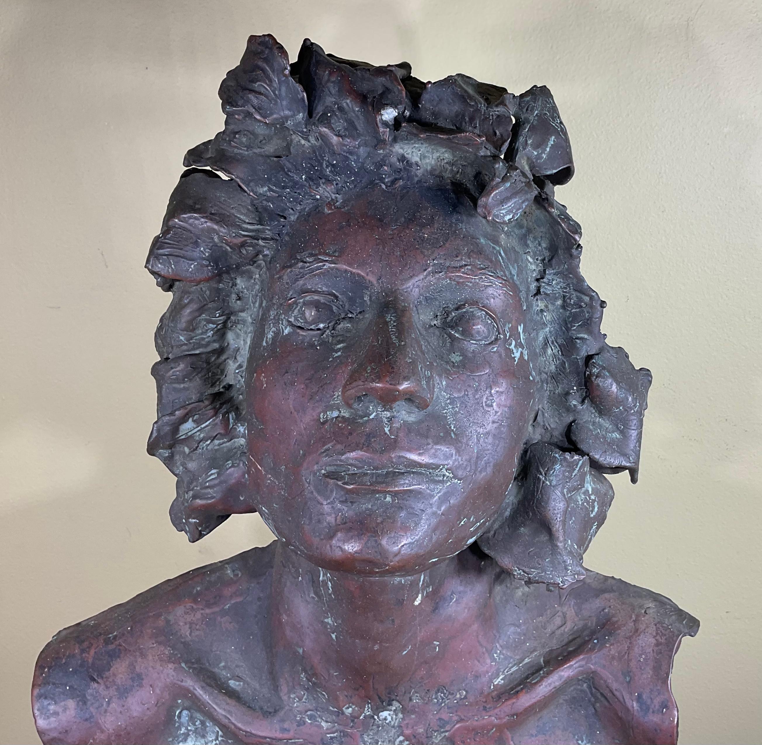 Bronze Sculpture of a Young Woman For Sale 6