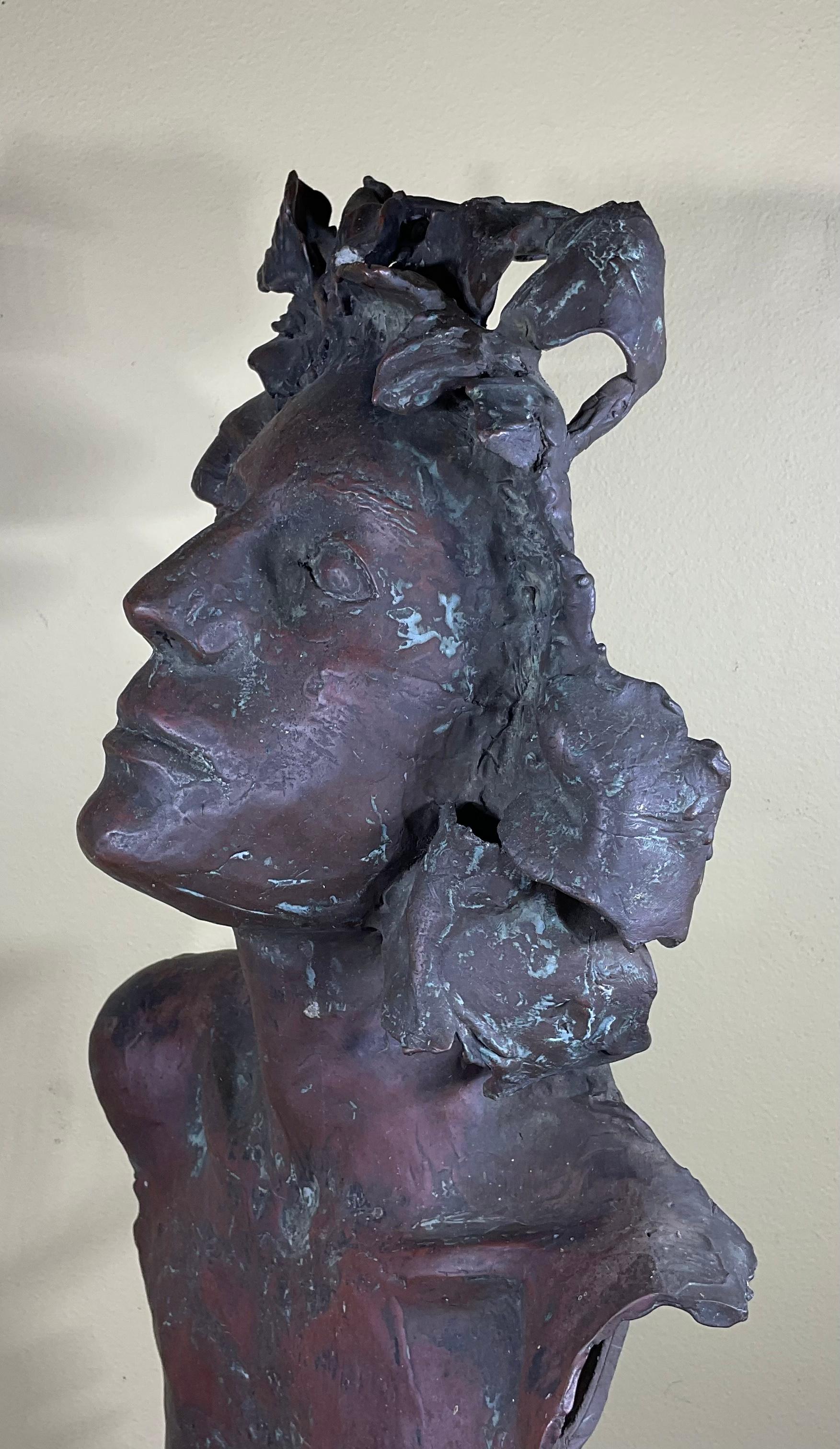 Bronze Sculpture of a Young Woman For Sale 7