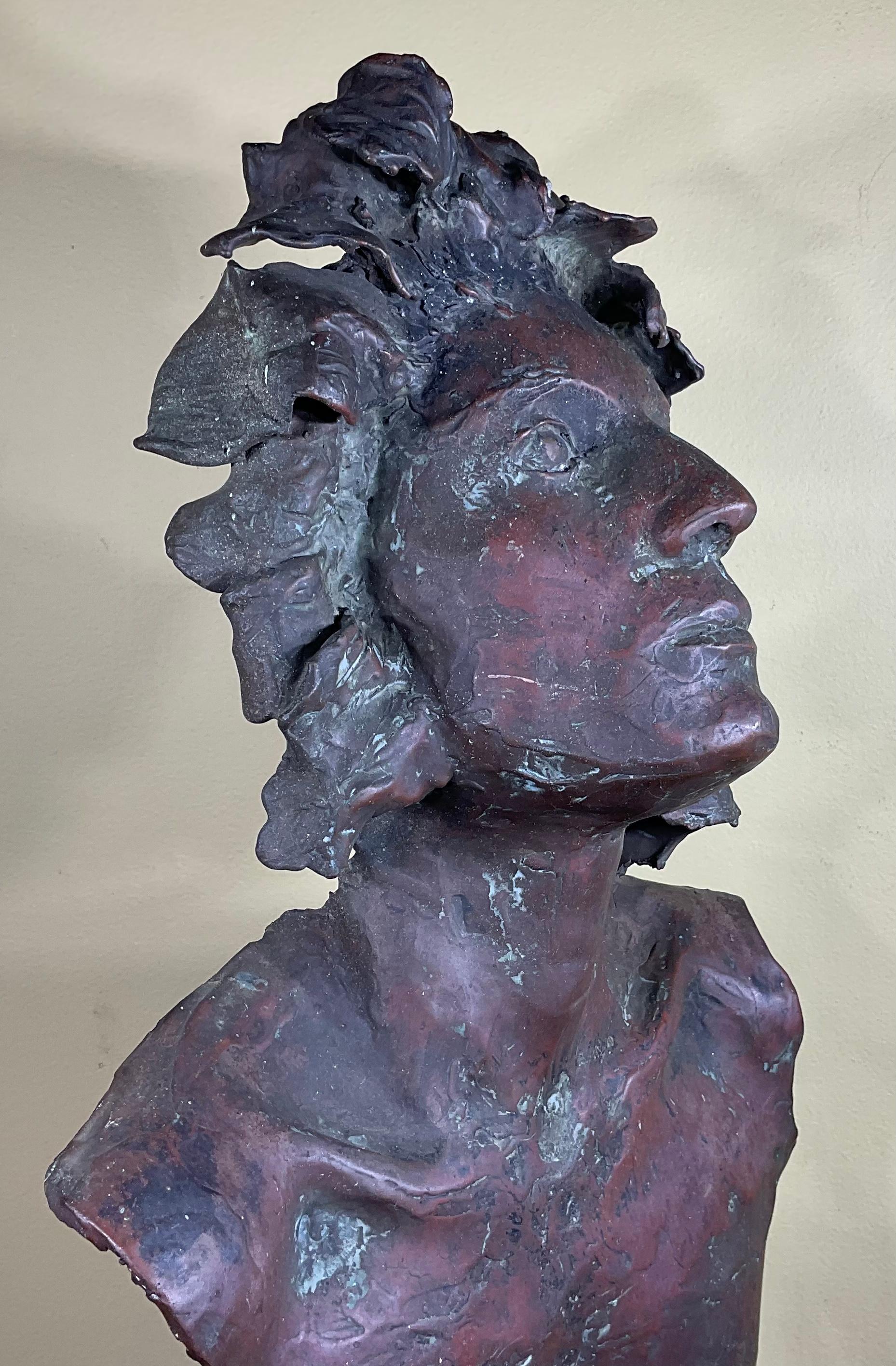 Bronze Sculpture of a Young Woman For Sale 8
