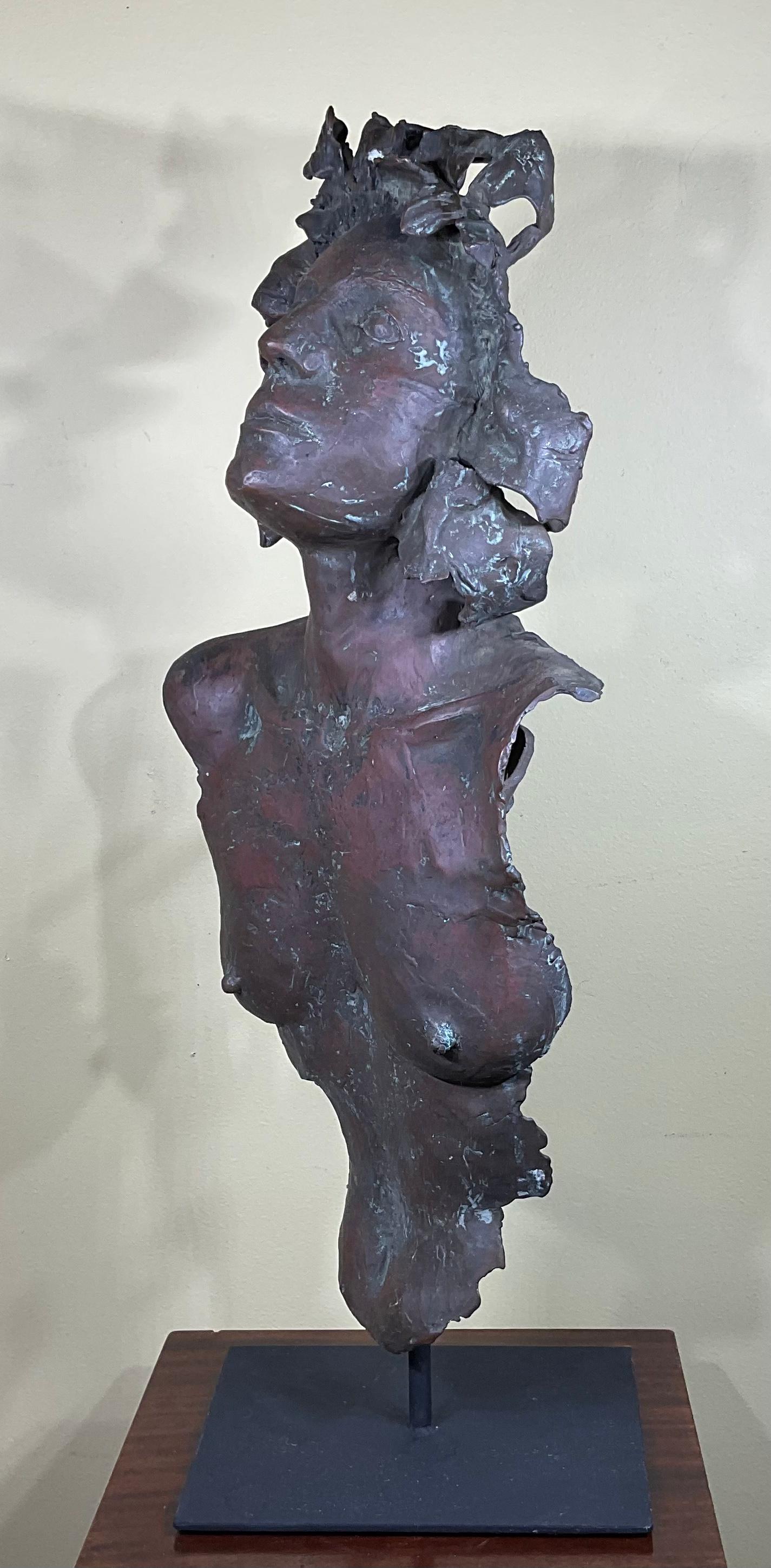 Bronze Sculpture of a Young Woman In Good Condition For Sale In Delray Beach, FL