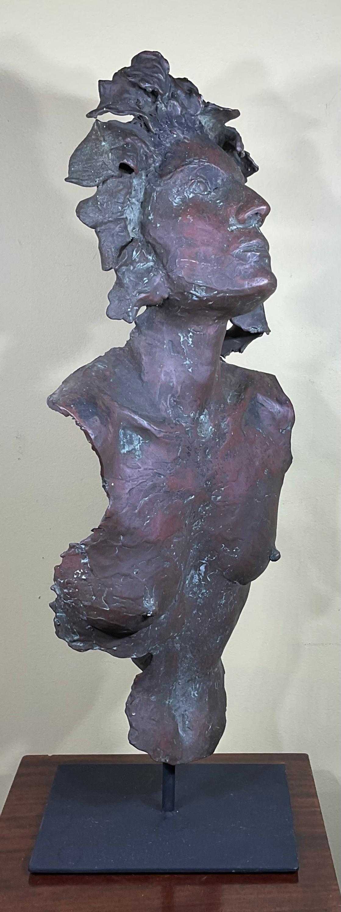 Bronze Sculpture of a Young Woman For Sale 3