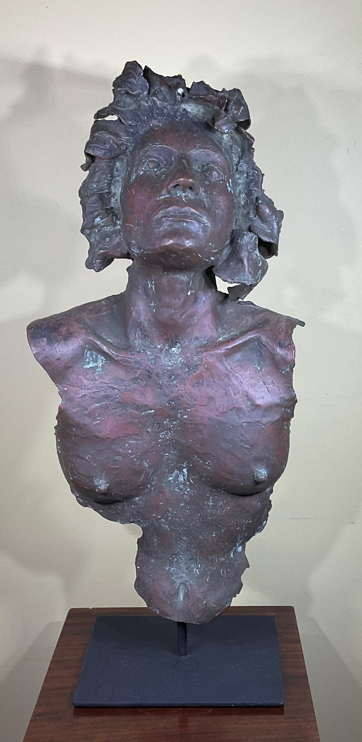 Bronze Sculpture of a Young Woman For Sale 4
