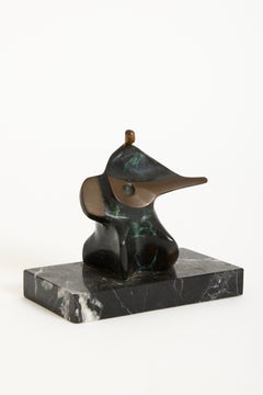 Bronze Sculpture of a Zither player