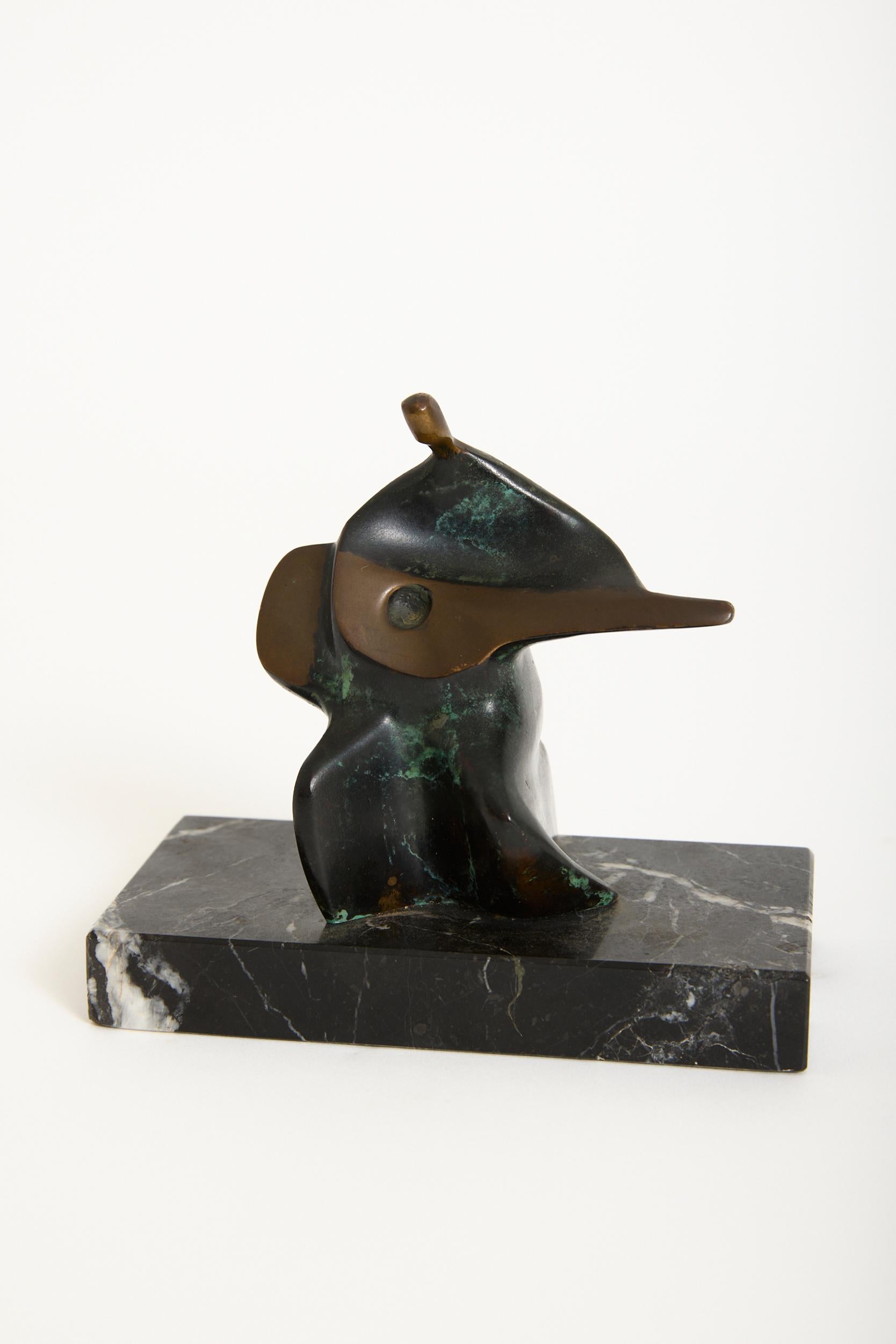 Spanish Bronze Sculpture of a Zither player For Sale