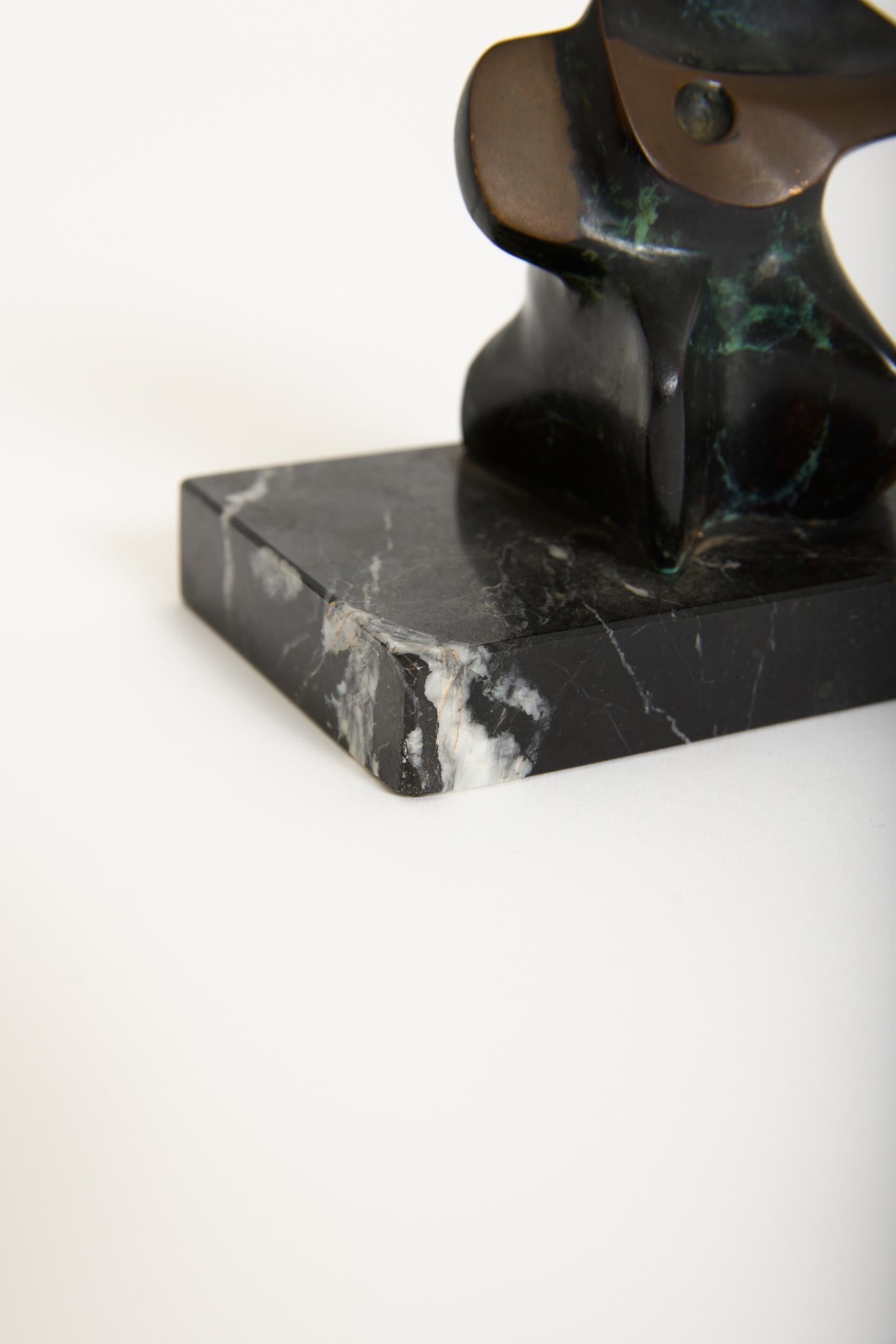 Bronze Sculpture of a Zither player For Sale 1