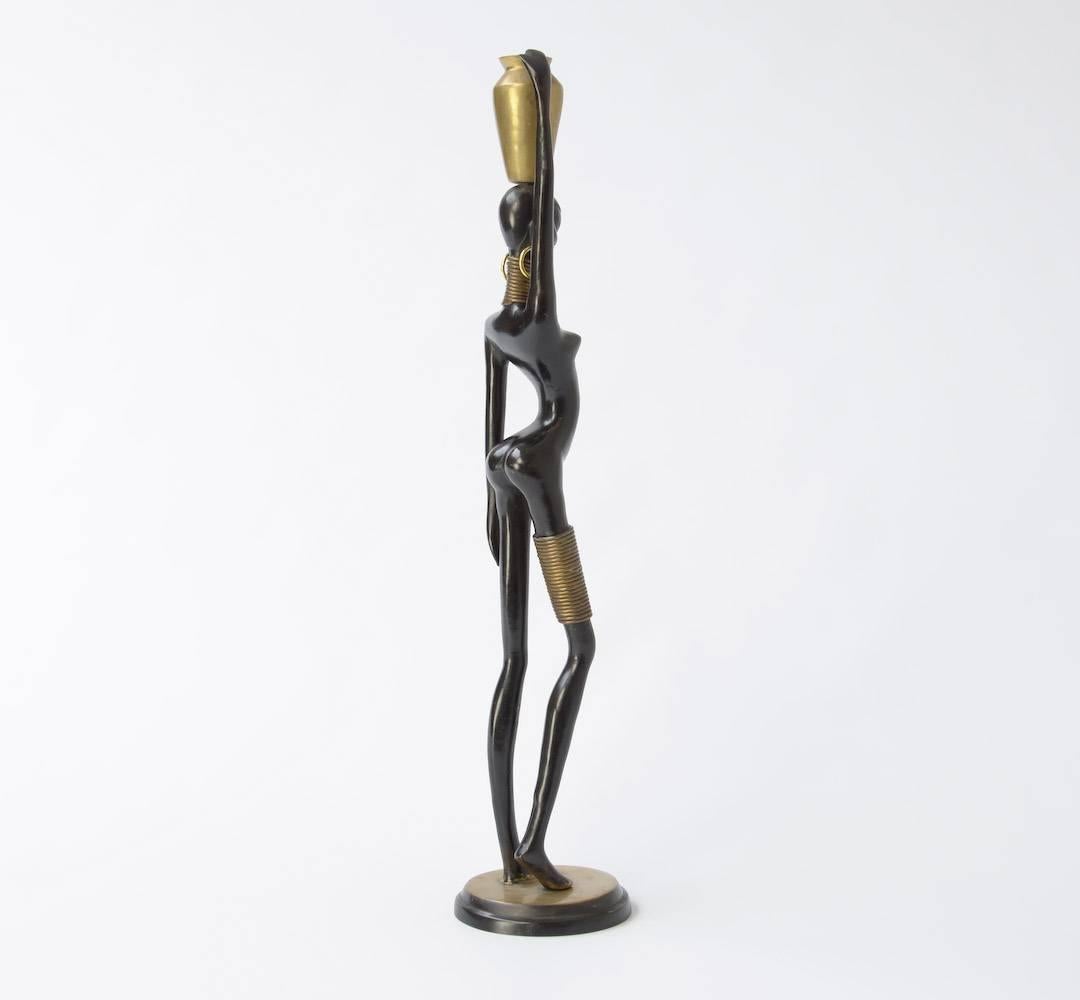 Bronze Sculpture of an African Woman in the Style of Karl Hagenauer 2