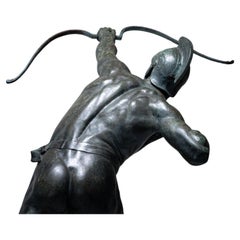 Antique Bronze Sculpture of an Archer by Victor Heinrich Seifert (Vienna 1870- 1953)