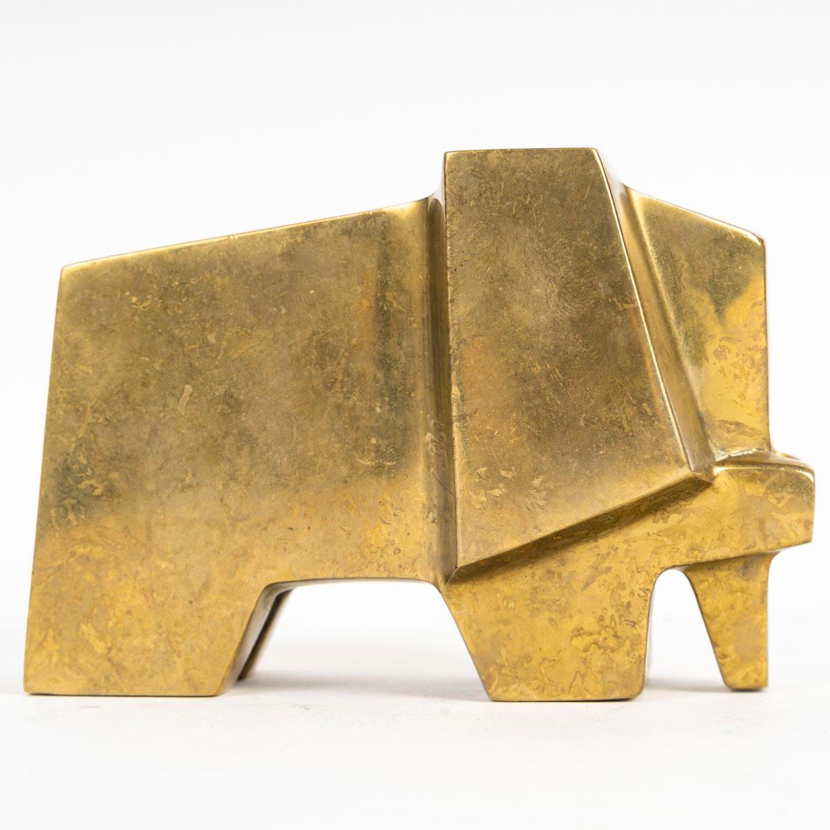 Bronze-Skulptur eines Elefanten, um 1940, signiert Carréga. im Zustand „Gut“ im Angebot in Saint-Ouen, FR
