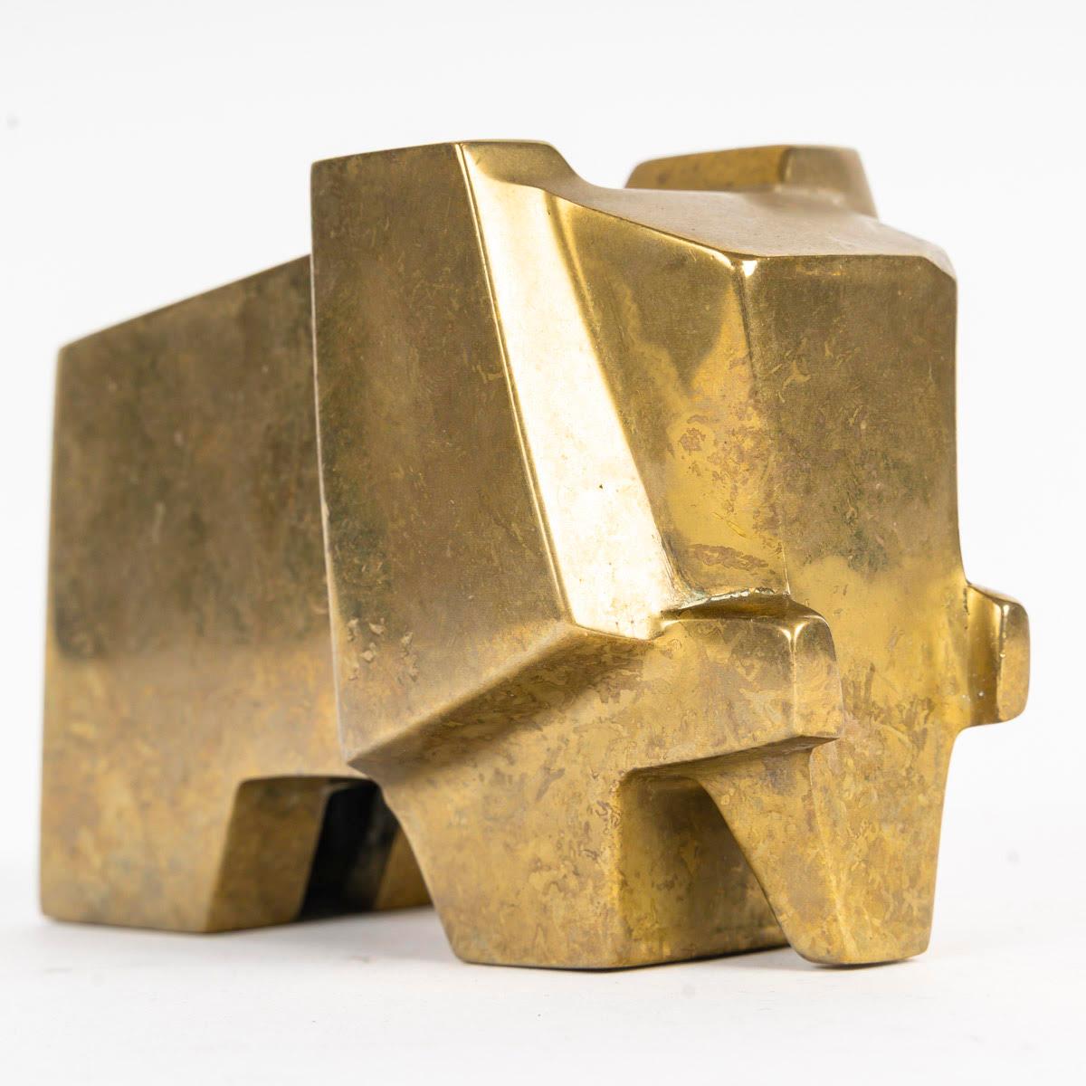 Bronze-Skulptur eines Elefanten, um 1940, signiert Carréga. (20. Jahrhundert) im Angebot