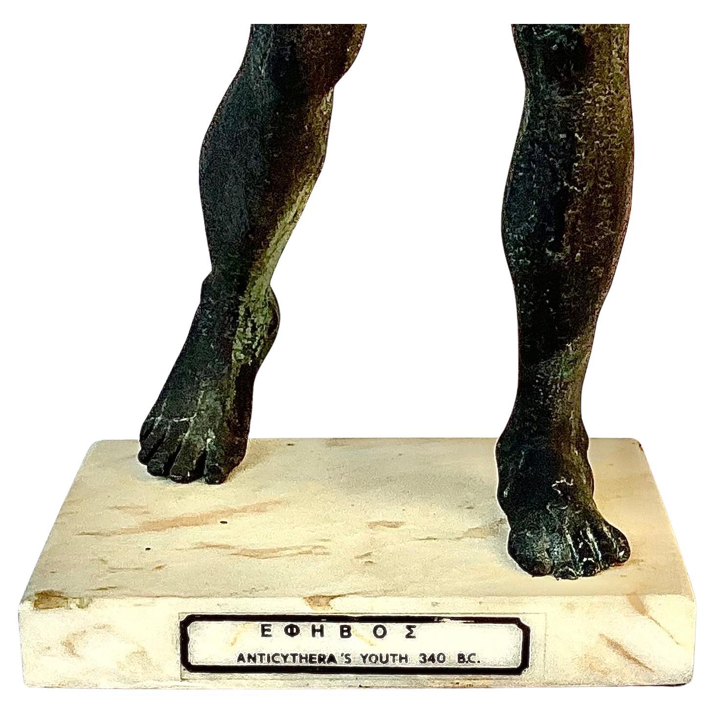 Greco Scultura in bronzo del Giovane di Antikythera in vendita