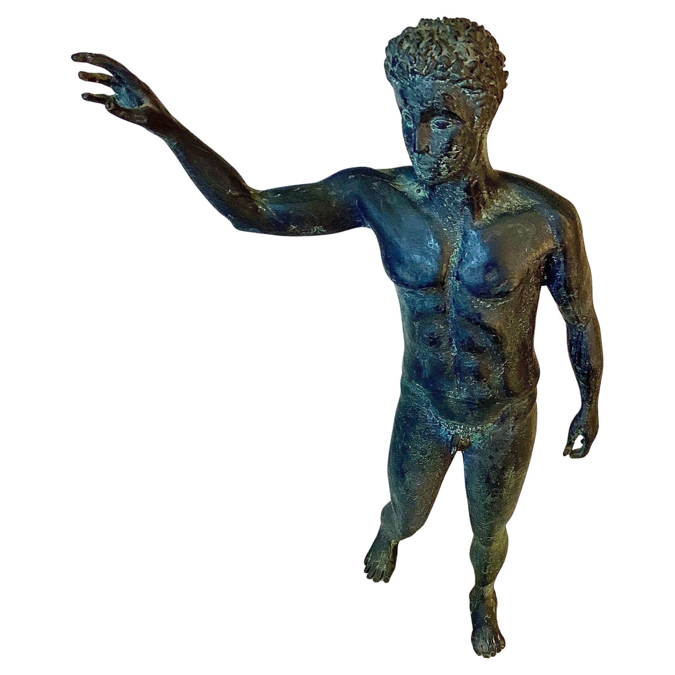 Scultura in bronzo del Giovane di Antikythera In condizioni buone in vendita a Bradenton, FL