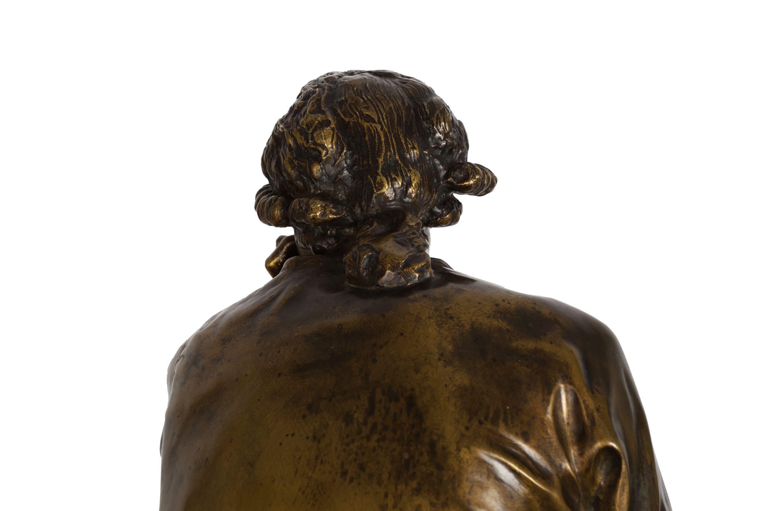 Bronze Sculpture of “Antoine Laurent Lavoisier” by Aime Jules Dalou 5