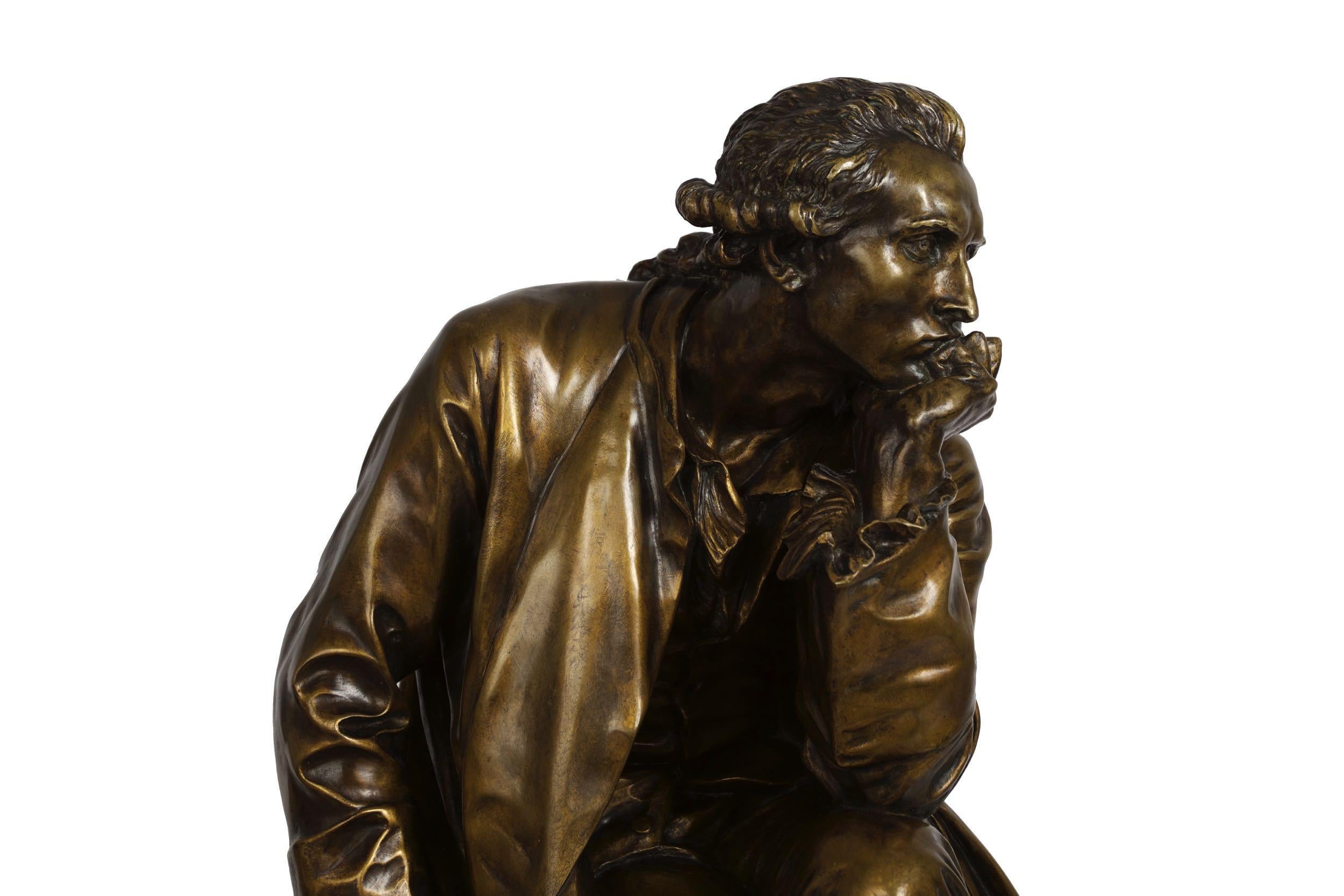 Bronze Sculpture of “Antoine Laurent Lavoisier” by Aime Jules Dalou 6