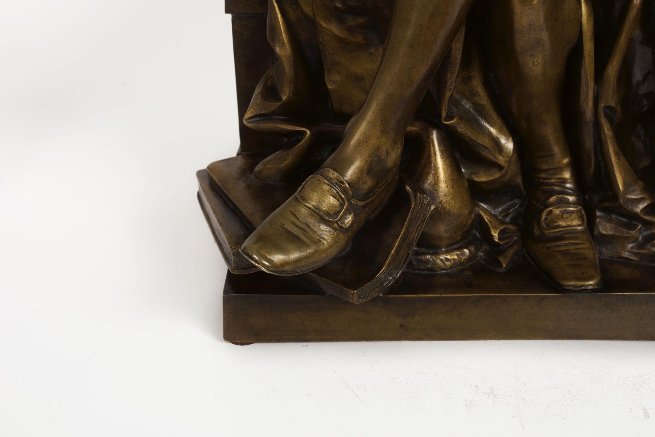 Bronze Sculpture of “Antoine Laurent Lavoisier” by Aime Jules Dalou 8
