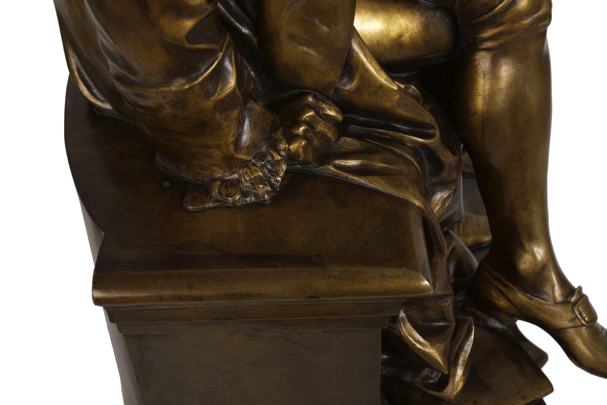 Bronze Sculpture of “Antoine Laurent Lavoisier” by Aime Jules Dalou 11