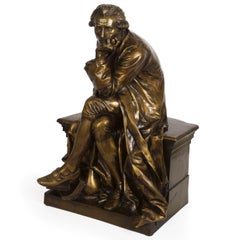 Bronze Sculpture of “Antoine Laurent Lavoisier” by Aime Jules Dalou