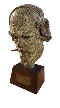 Bronze Sculpture of Augustus John by Barney Seale, 1937