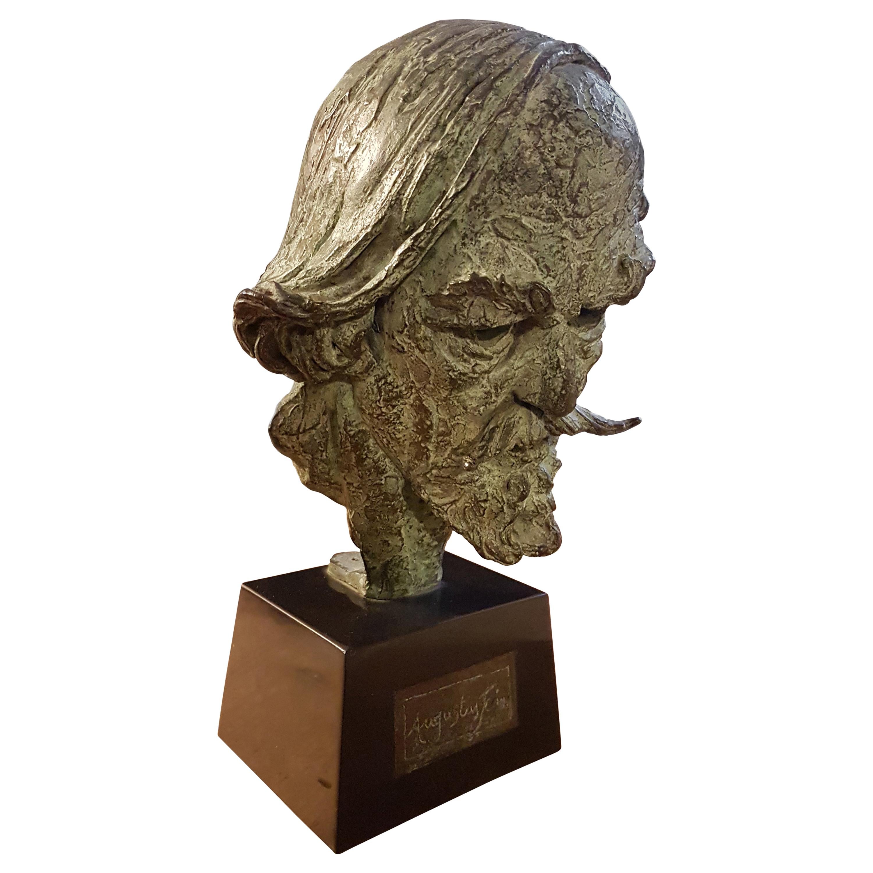 Bronze Sculpture of Augustus John by Barney Seale, 1937 For Sale