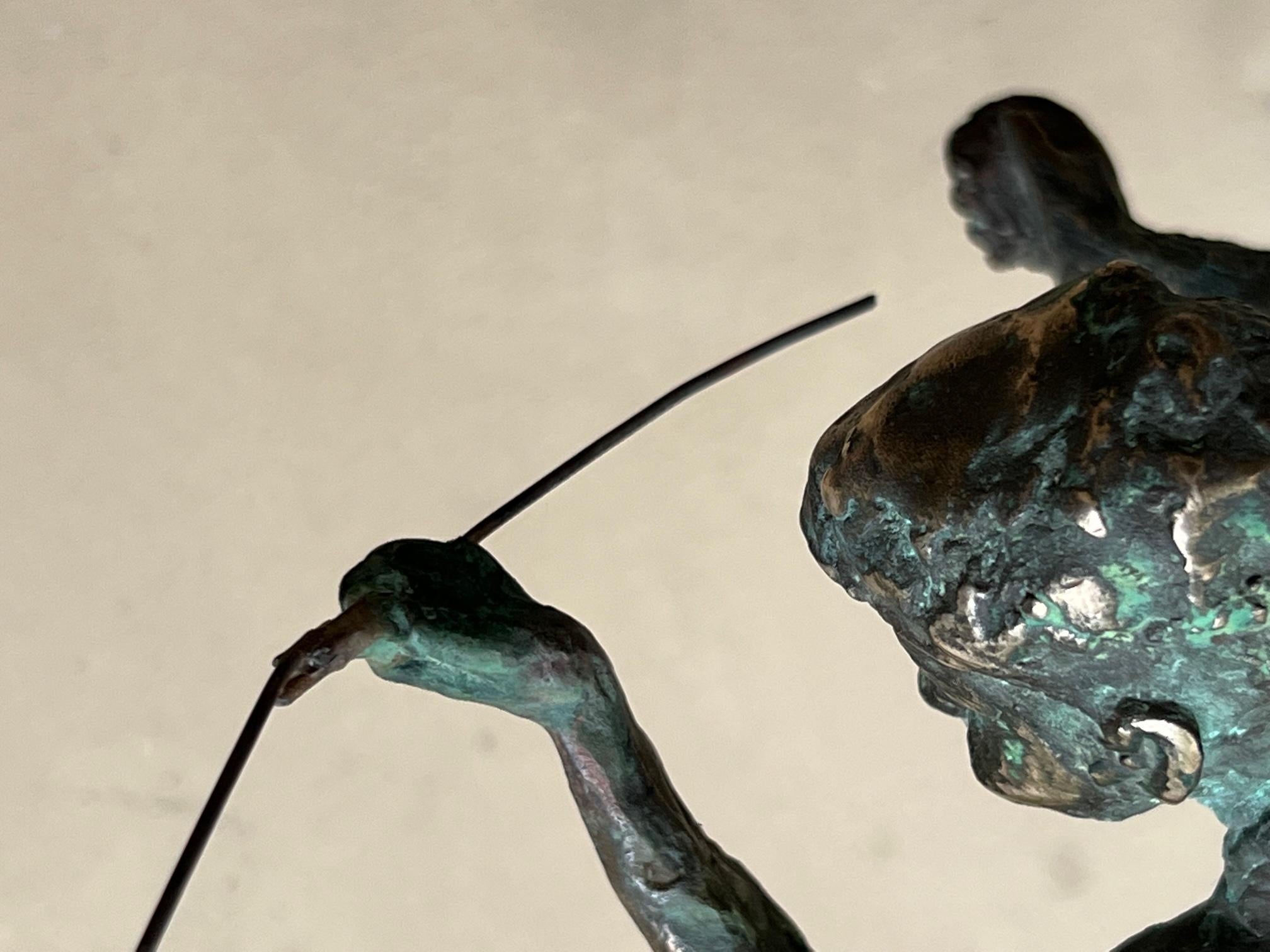 Bronze Sculpture of Boy with Glass Balloon by Curtis Jere, circa 1967 For Sale 6