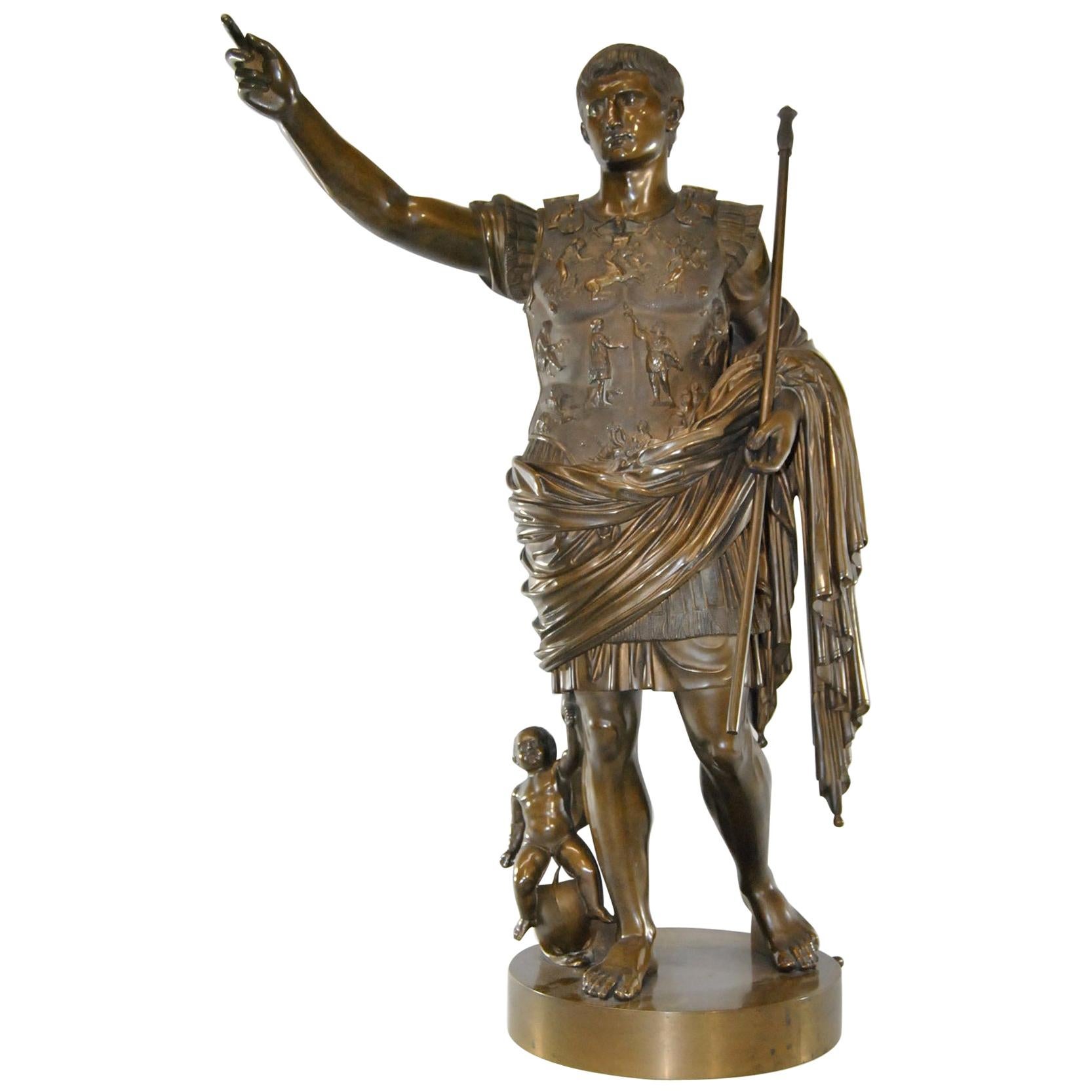Bronze Sculpture of Caesar Augustus after Benedetto Boschetti