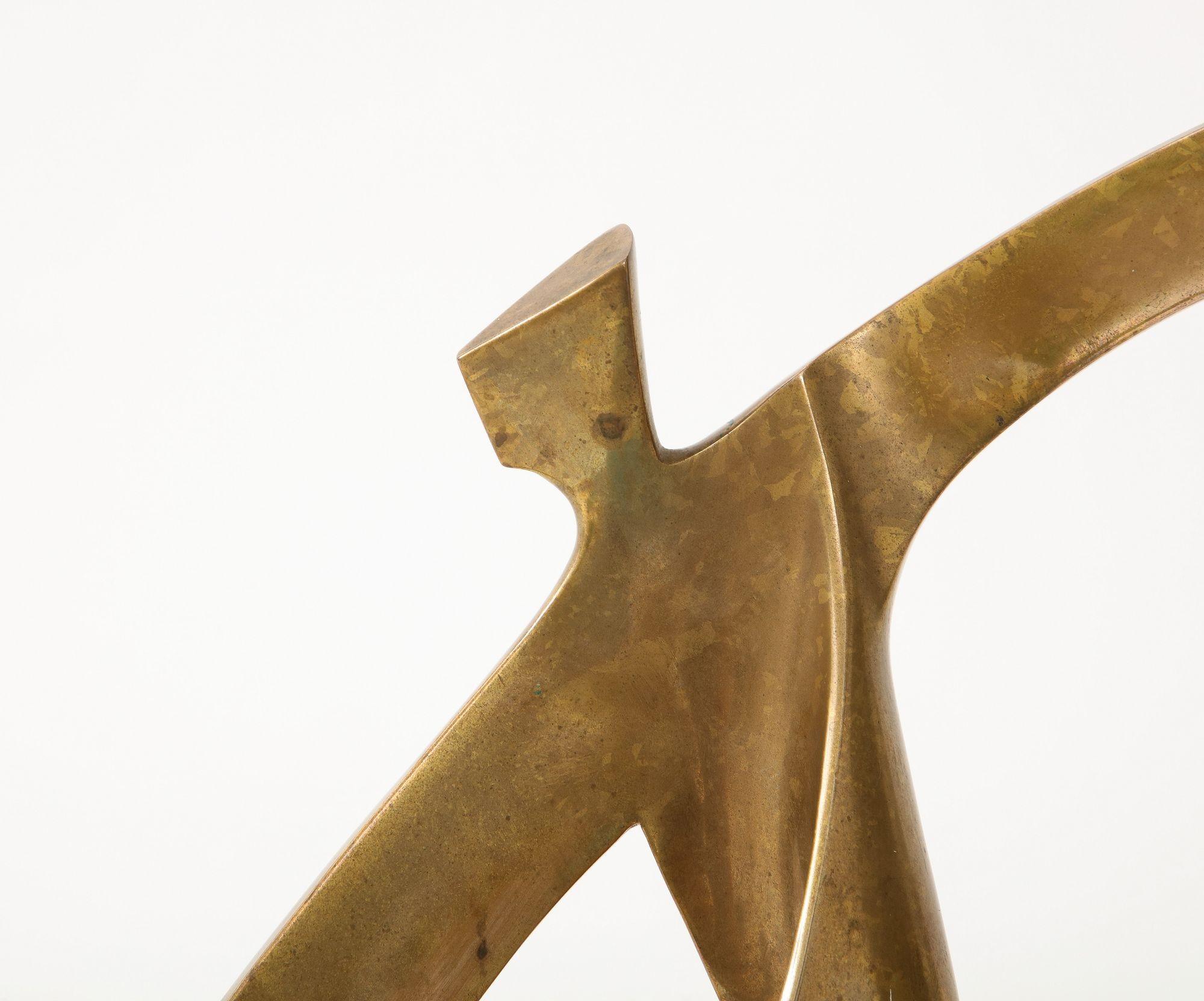 Bronze Sculpture of Dancing Figure By D. Delo For Sale 4