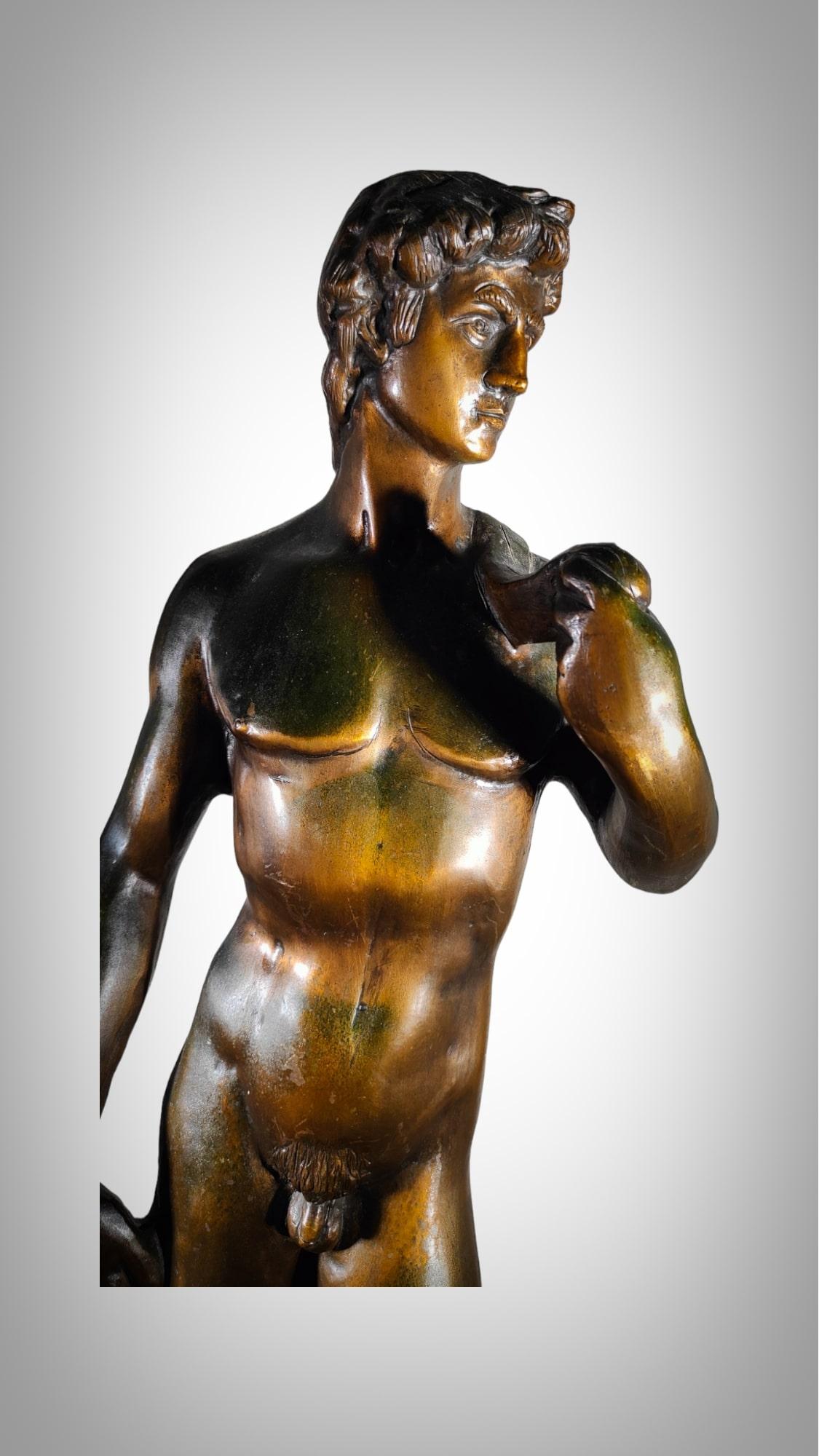 Bronze Sculpture Of David By Michelangelo For Sale 5