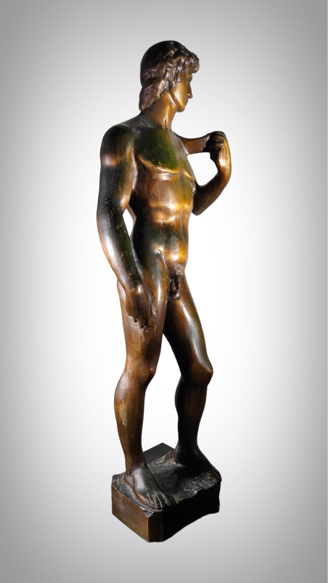 Bronze Sculpture Of David By Michelangelo For Sale 1